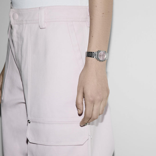 Gucci Ladies G-Flat Pink Dial Watch