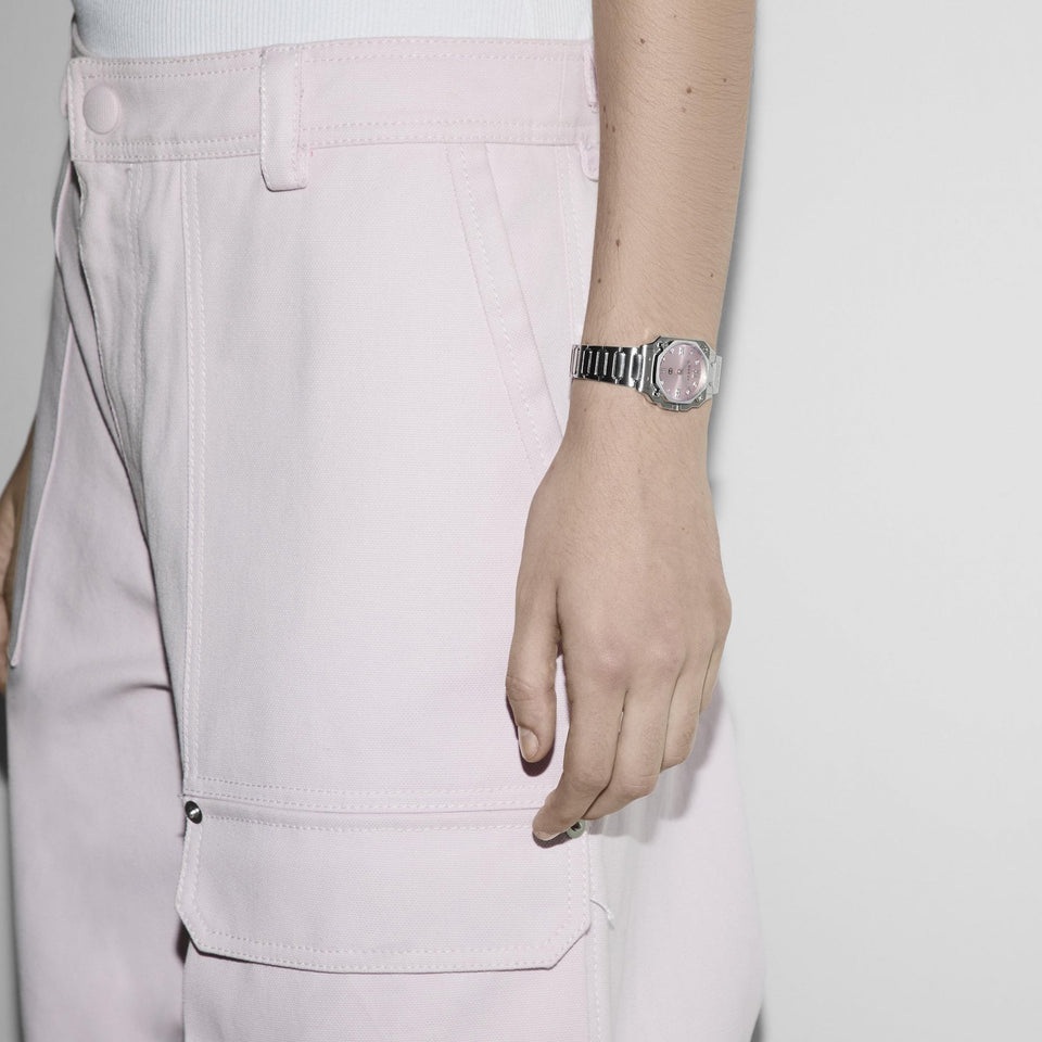 Gucci Ladies G-Flat Pink Dial Watch