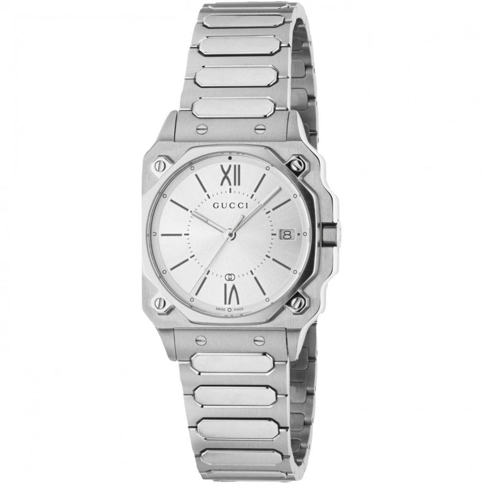 Gucci Ladies G-Flat Stainless Steel 30mm Watch
