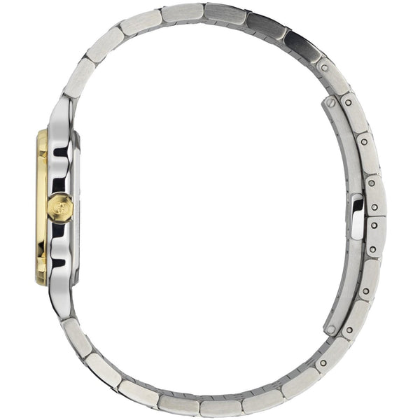 Gucci Ladies G-Flat Two Tone Diamond Set 24mm Watch