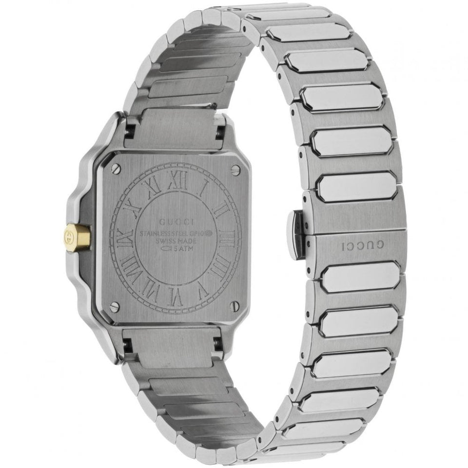 Gucci Ladies G-Flat Two Tone Watch