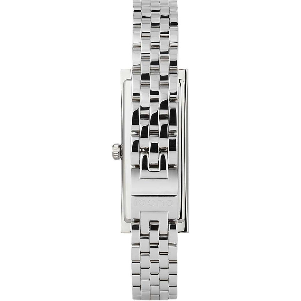 Gucci Ladies G-Frame 14mm Diamond Set Black Dial Bracelet Watch