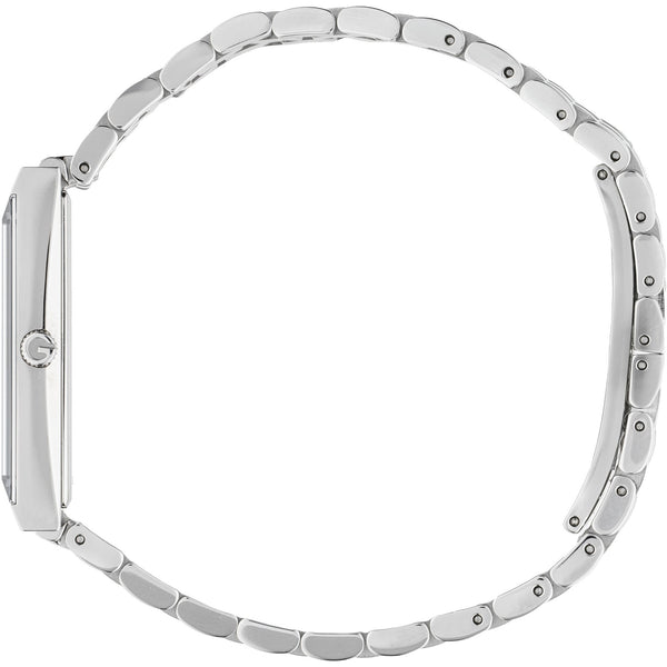 Gucci Ladies G-Frame 14mm Diamond Set Burgundy Dial Watch