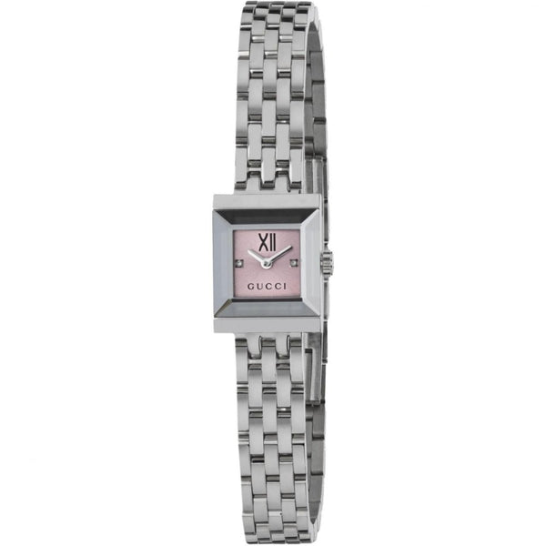 Gucci Ladies G-Frame Pink Dial Watch