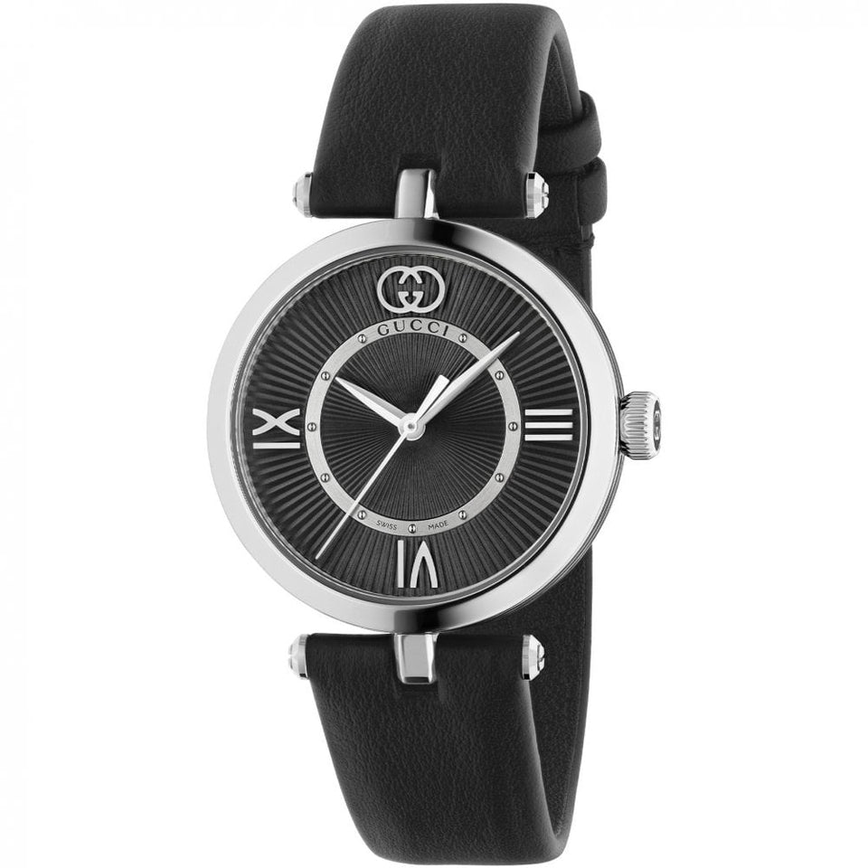 Gucci Ladies Model 2000 30mm Black Strap Watch