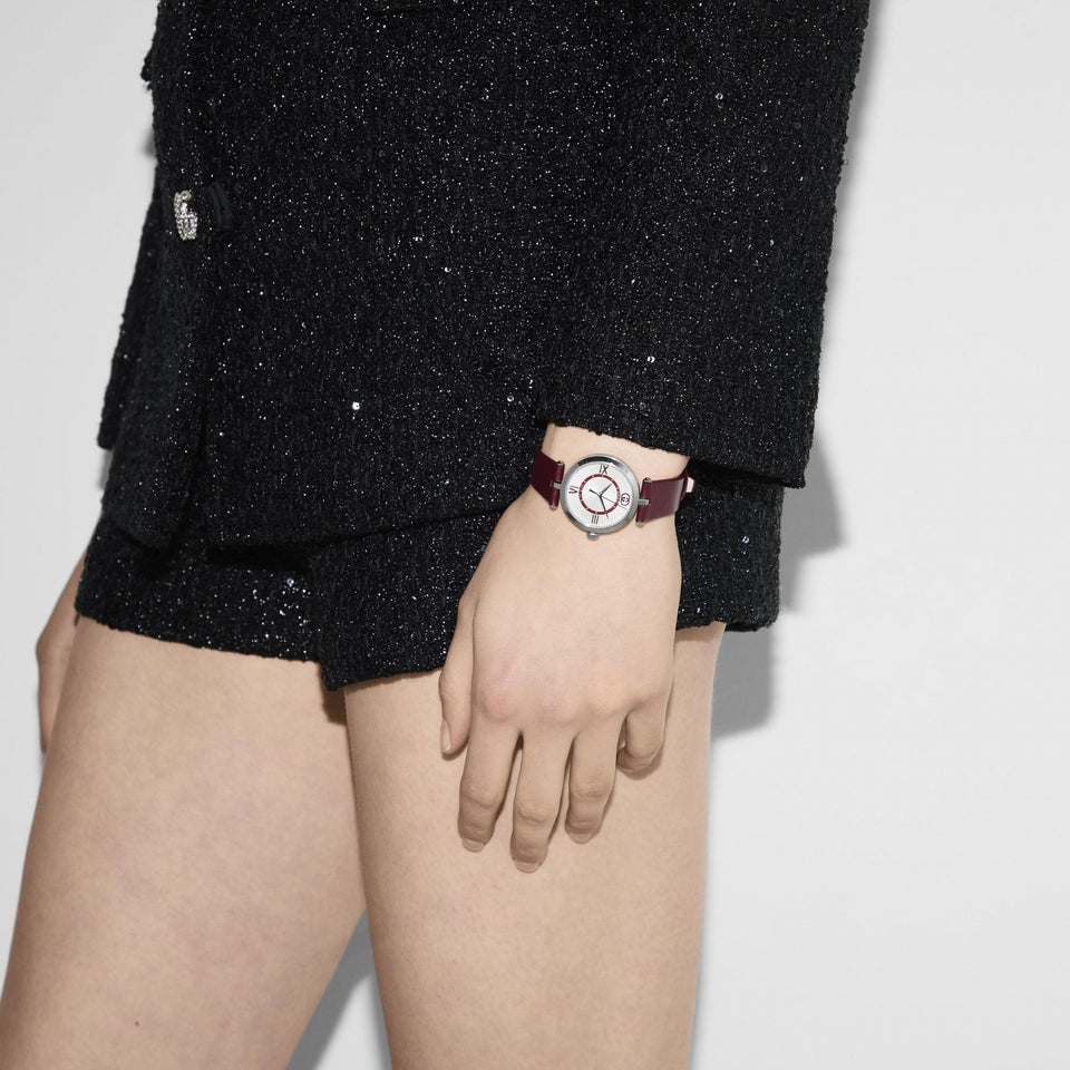 Gucci Ladies Model 2000 Red Strap Watch