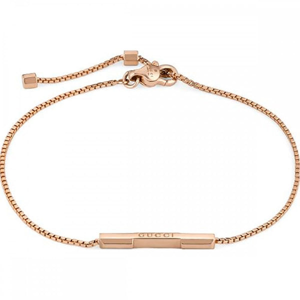 Gucci Link to Love 18ct Rose Gold Bar Bracelet