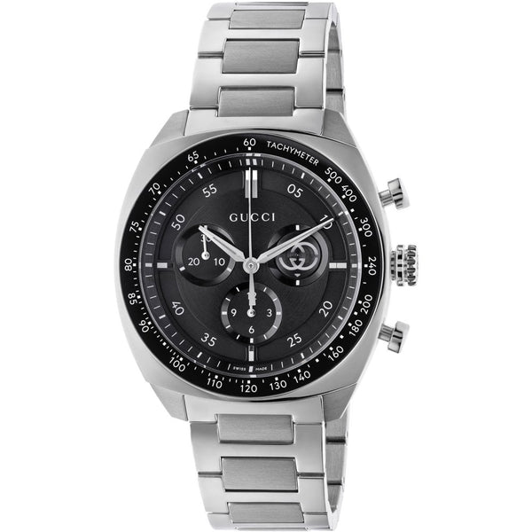 Gucci Men’s Interlocking 41mm Black Dial Chronograph Watch