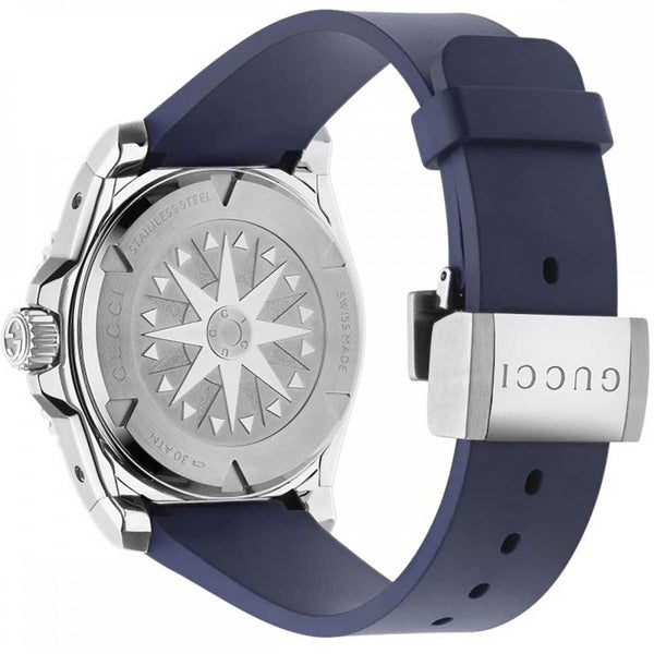 Gucci Men's Dive 40mm Automatic Blue Rubber Strap Watch