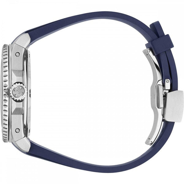 Gucci Men's Dive 40mm Automatic Blue Rubber Strap Watch