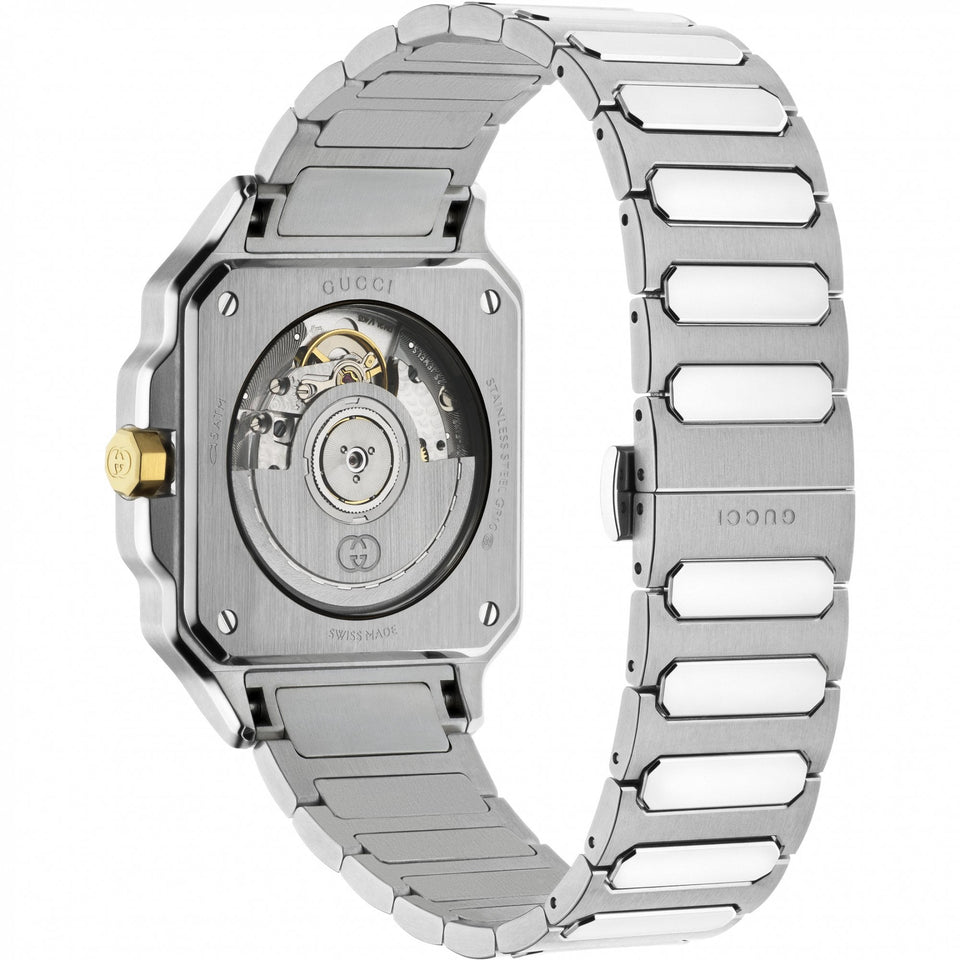 Gucci Men's G-Flat Two Tone Watch
