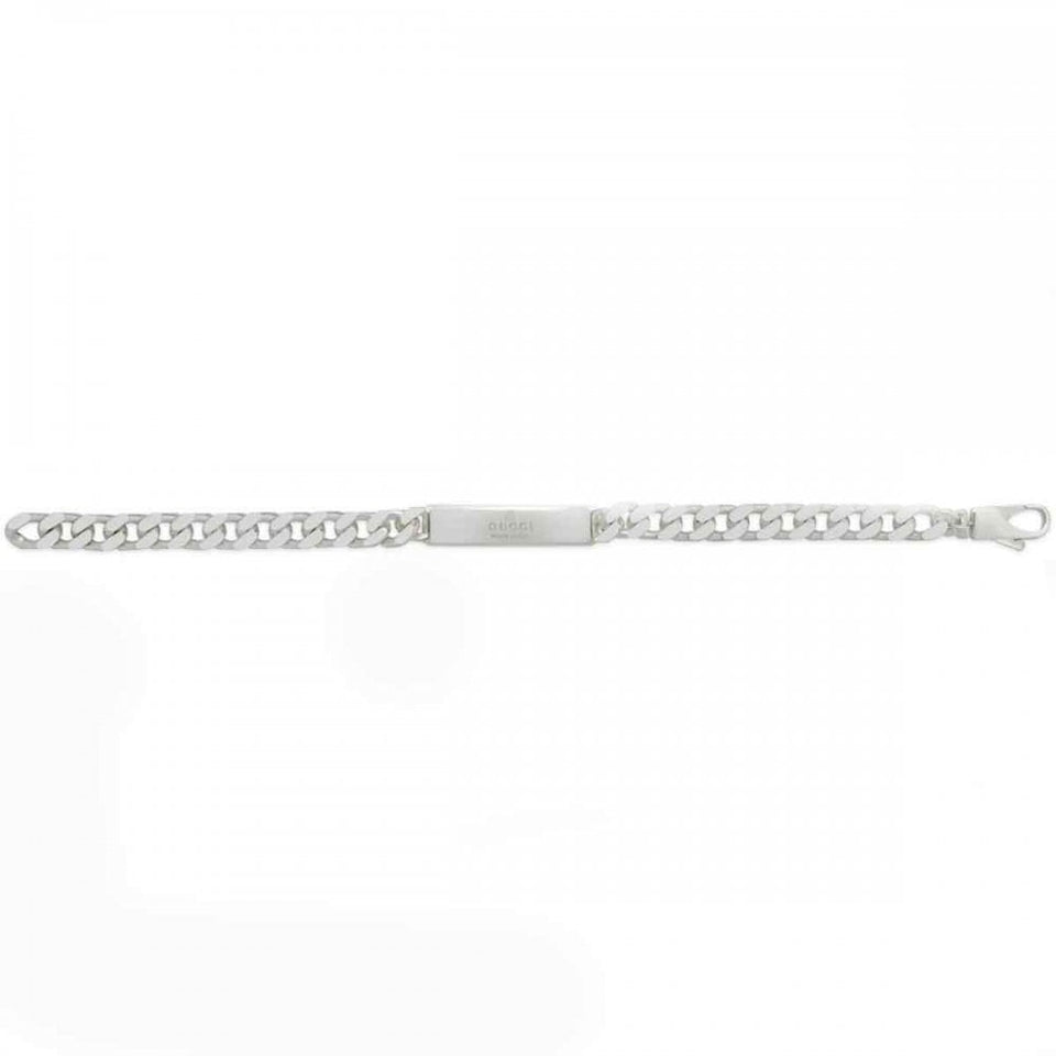 Gucci Tag Interlocking G Curb Bar Chain Bracelet