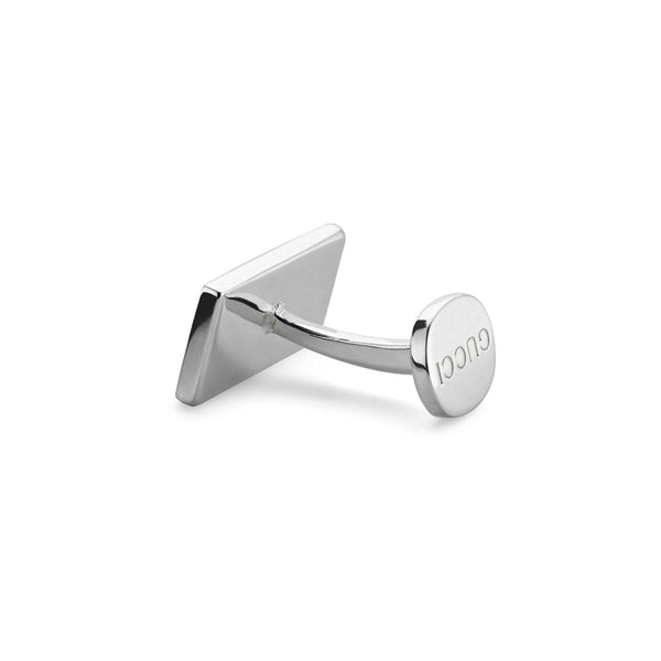Gucci Trademark Rectangle Red Enamel Cufflinks