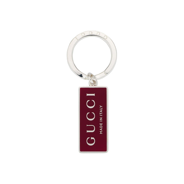 Gucci Trademark Red Enamel Keyring
