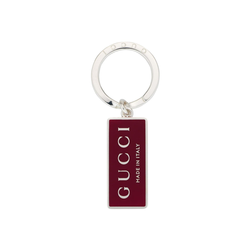 Gucci Trademark Red Enamel Keyring