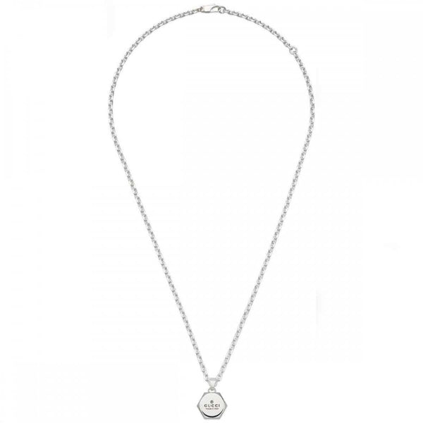 Gucci Trademark Small Engraved Hexagonal Cut Necklace