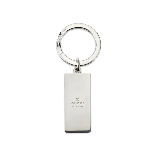 Gucci Trademark Sterling Silver Keyring