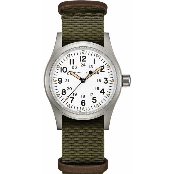 Hamilton Gent's Khaki Field Mechanical NATO Watch, 38mm