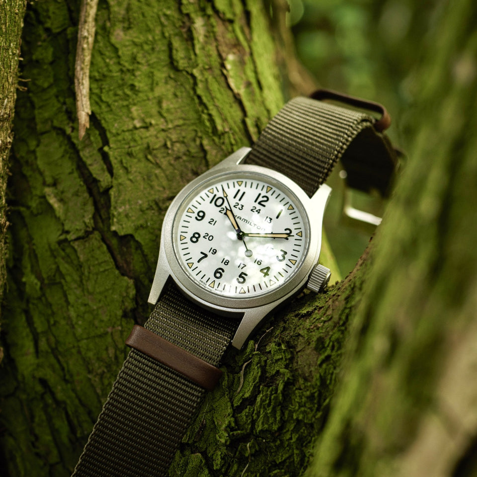 Hamilton Gent's Khaki Field Mechanical NATO Watch, 38mm