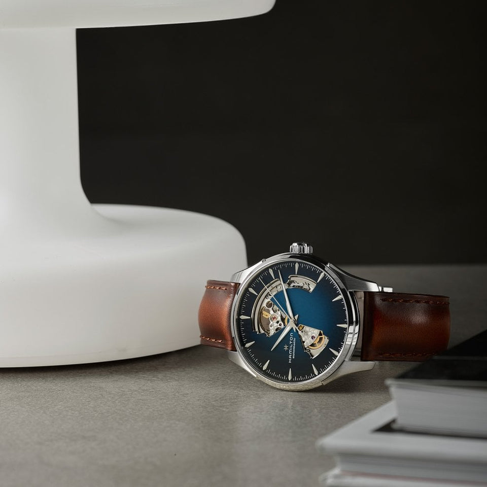 Hamilton Jazzmaster Blue Skeleton Dial 40mm Automatic Watch