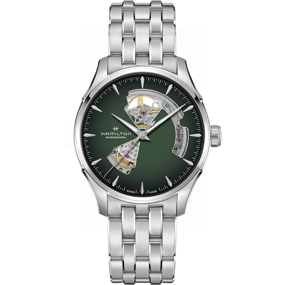 Hamilton Jazzmaster Open Heart Automatic 40mm Watch | Green Dial