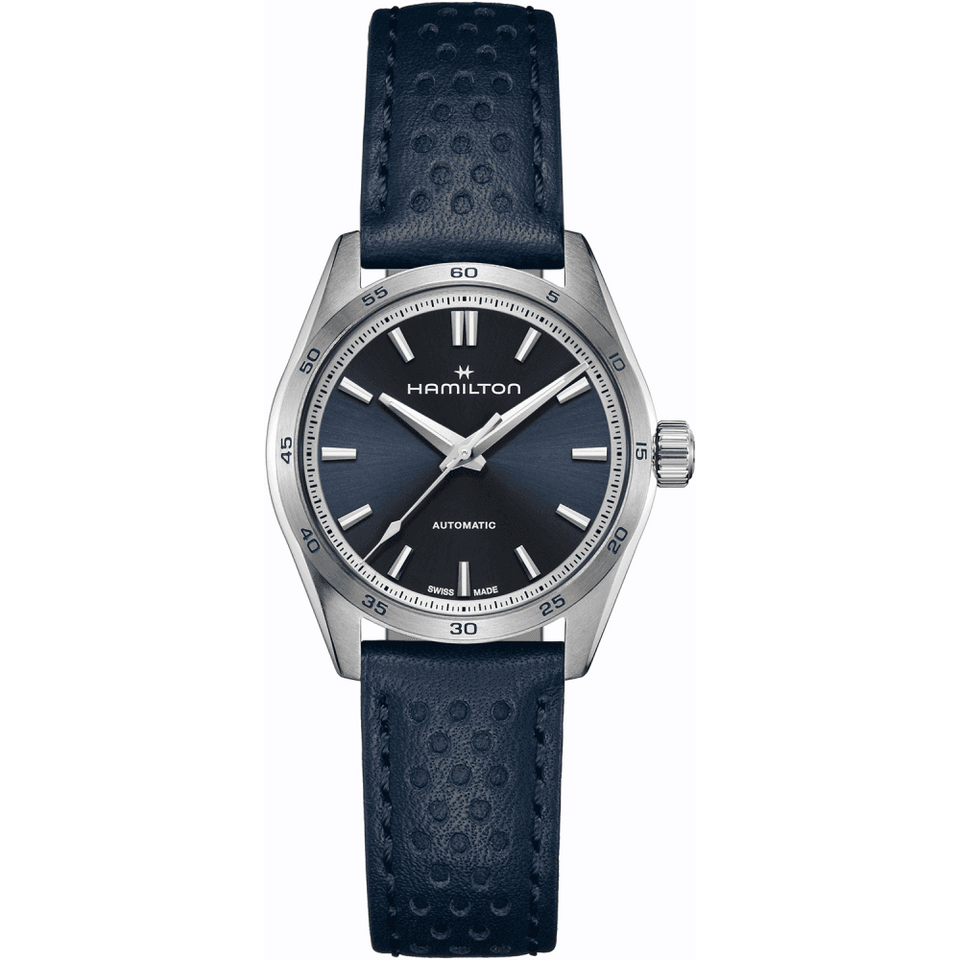 Hamilton JAZZMASTER PERFORMER Auto 34mm Blue Dial Watch