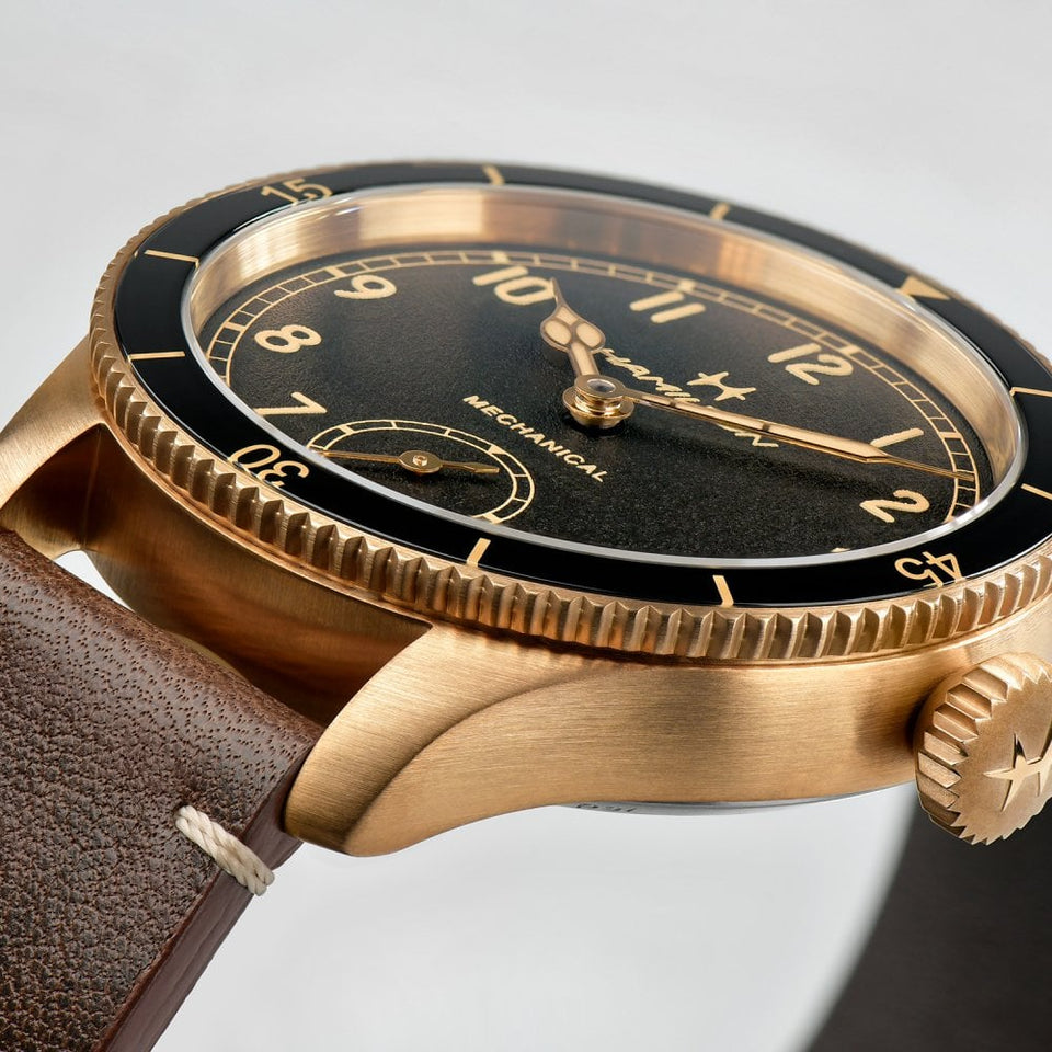 Hamilton Khaki Aviation Pilot Pioneer Small Seconds 43mm Mechanical Bronze Watch