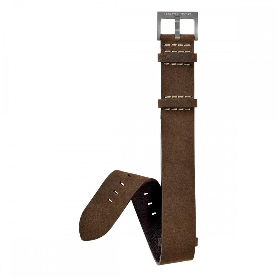 Hamilton KHAKI FIELD 20mm Brown Leather Strap