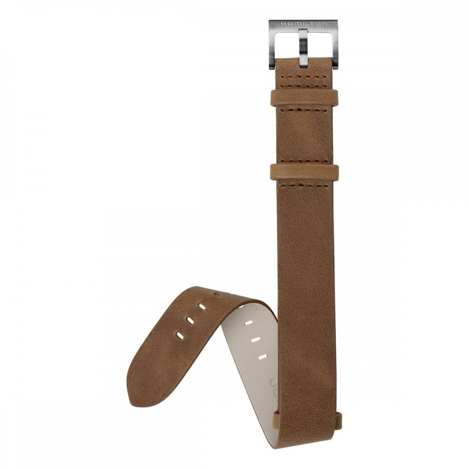 Hamilton KHAKI FIELD 20mm Brown Leather Strap
