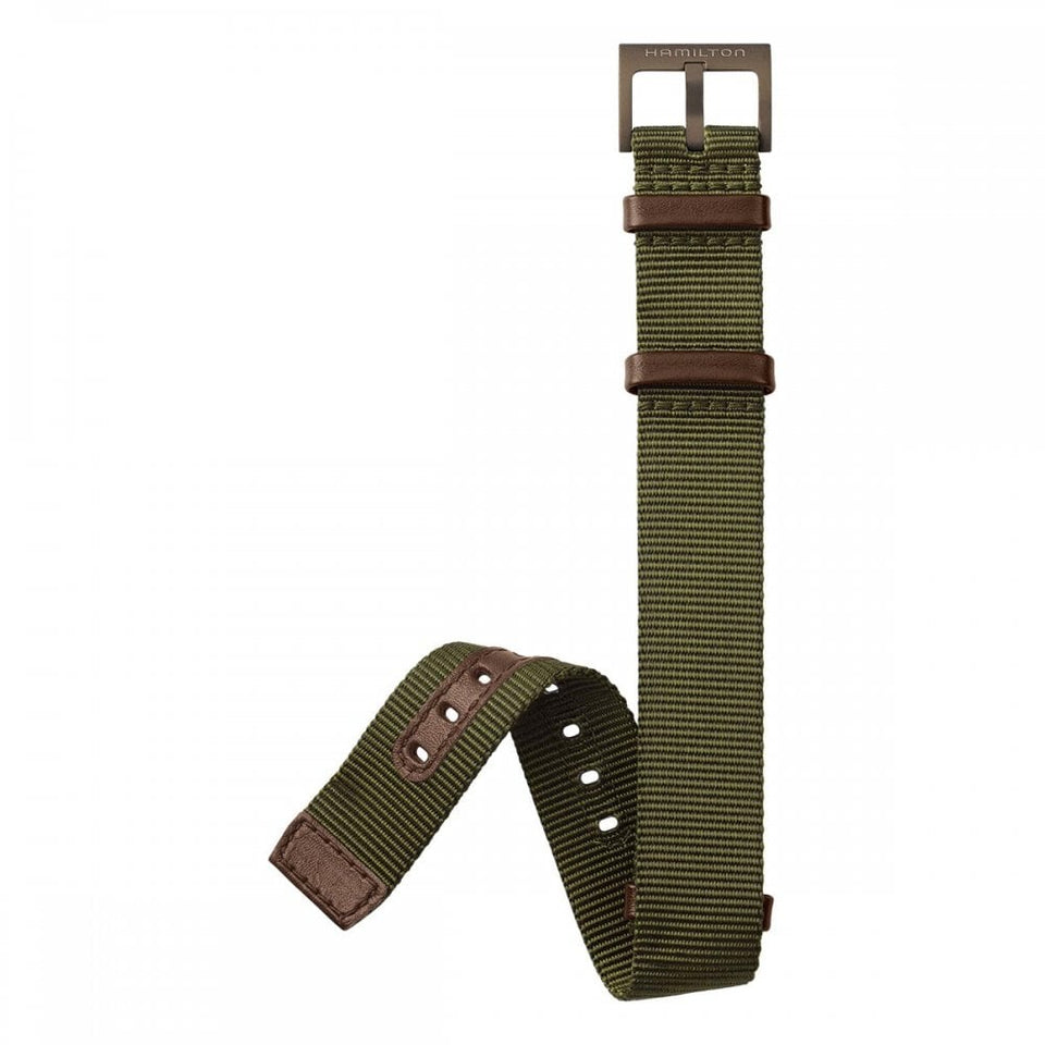 Hamilton KHAKI FIELD 20mm Green NATO Strap Brown PVD Buckle
