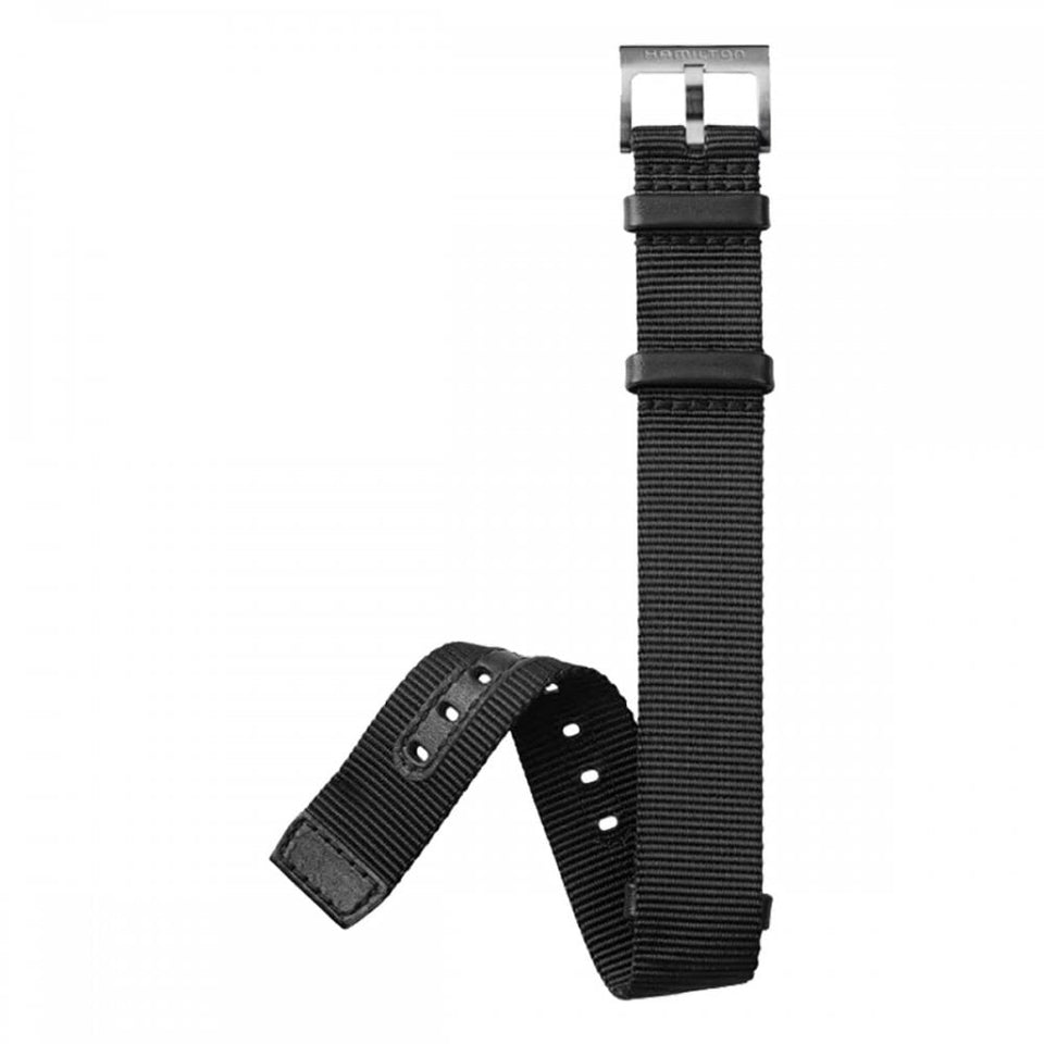 Hamilton KHAKI FIELD 20mm XL Black NATO Strap