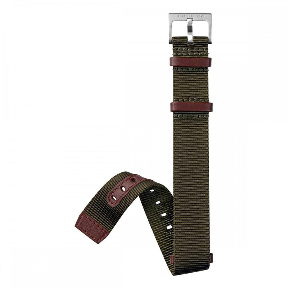 Hamilton KHAKI FIELD 20mm XL Green NATO Strap