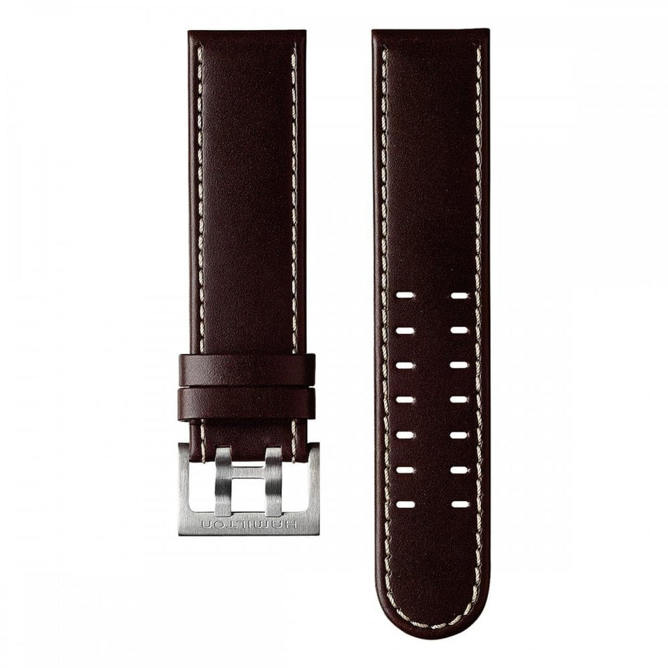 Hamilton KHAKI FIELD 22mm Brown Leather Strap