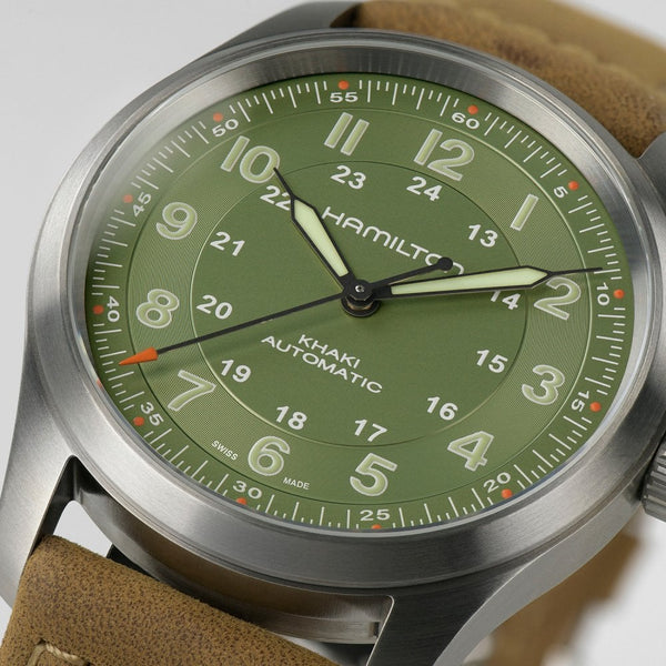 Hamilton Khaki Field Titanium 38mm Automatic Green Dial Watch