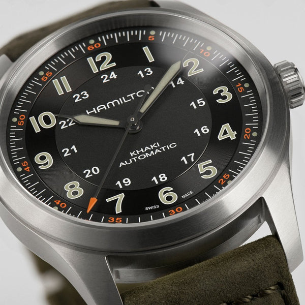 Hamilton Khaki Field Titanium 38mm Automatic Men's Black Watch
