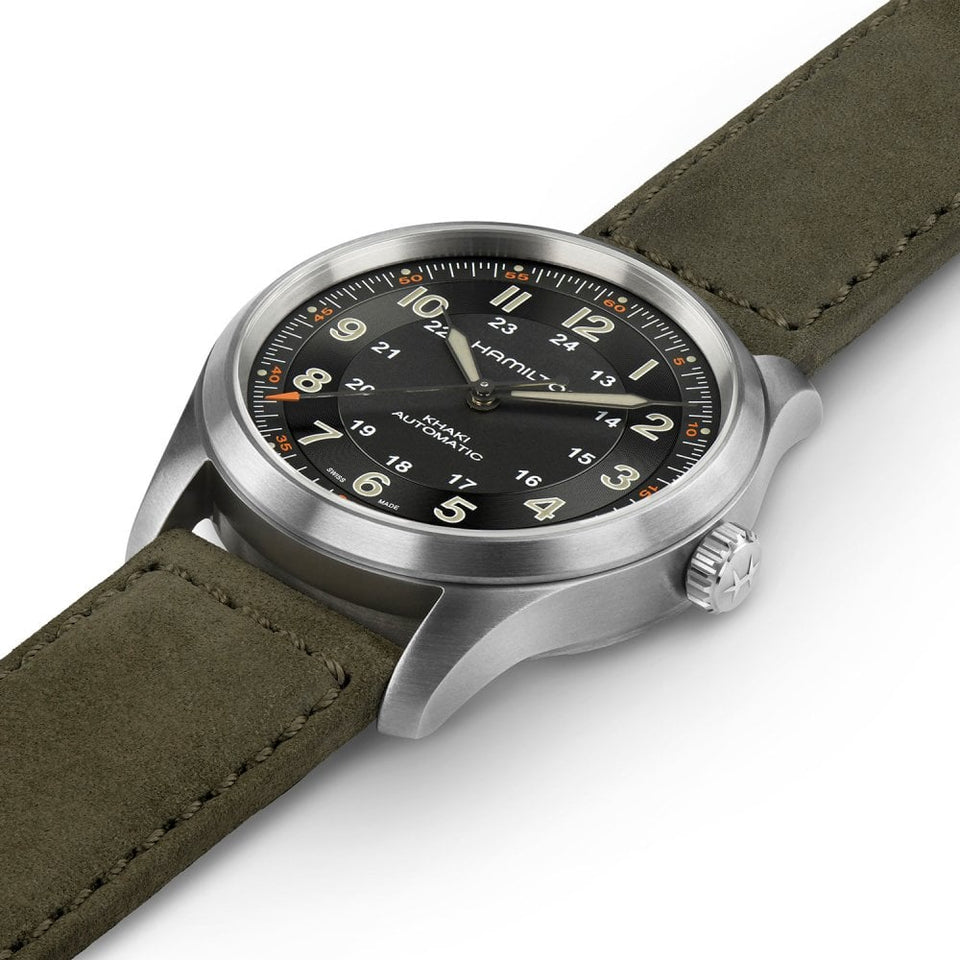Hamilton Khaki Field Titanium 38mm Automatic Men's Black Watch