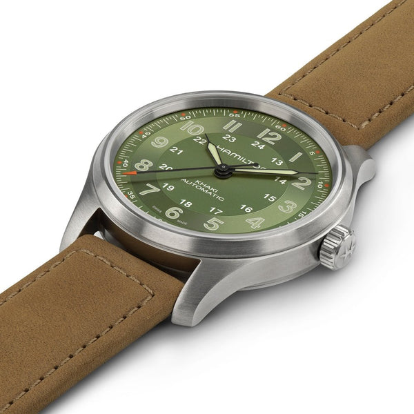 Hamilton Khaki Field Titanium 42mm Automatic Green Dial Watch