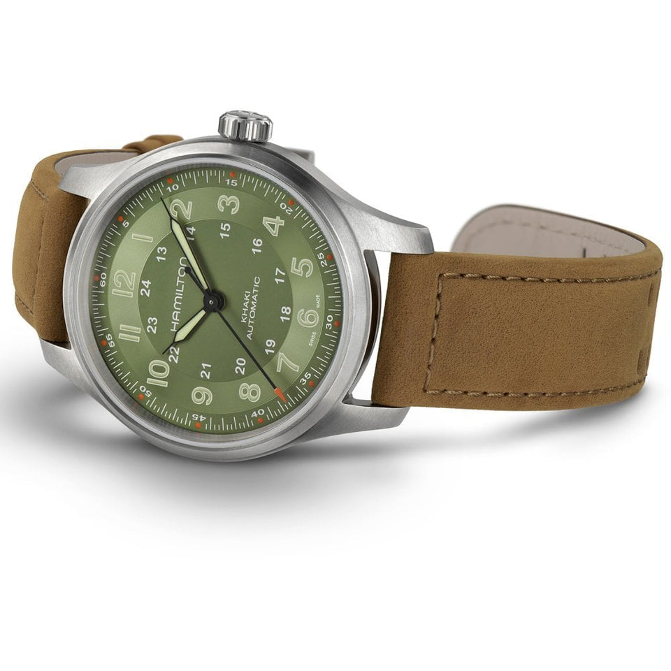 Hamilton Khaki Field Titanium 42mm Automatic Green Dial Watch