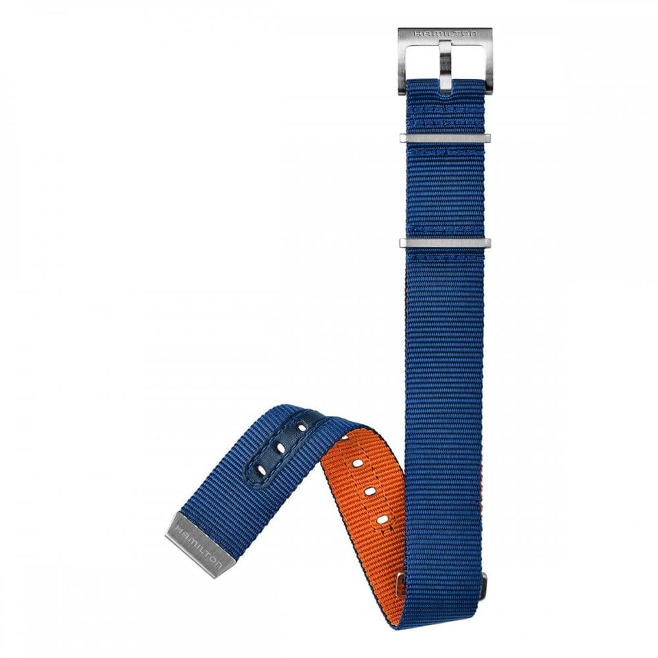 Hamilton KHAKI NAVY 20mm Blue/Orange NATO Strap