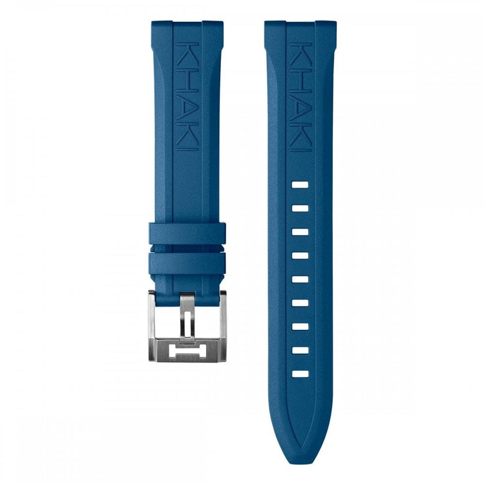 Hamilton KHAKI NAVY 20mm Blue Rubber Strap