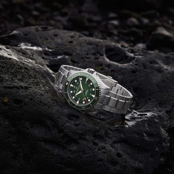 Hamilton Khaki Navy Scuba 43mm Automatic Watch | Green Dial