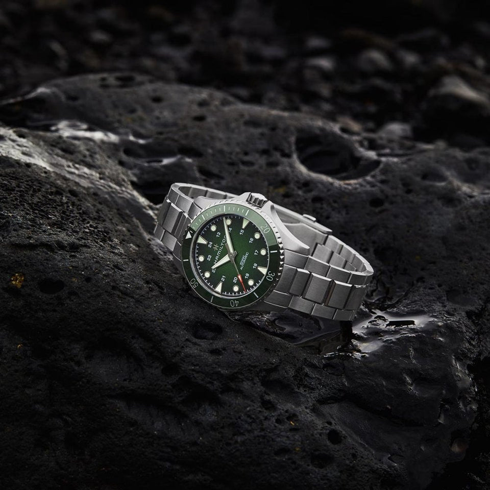 Hamilton Khaki Navy Scuba 43mm Automatic Watch | Green Dial