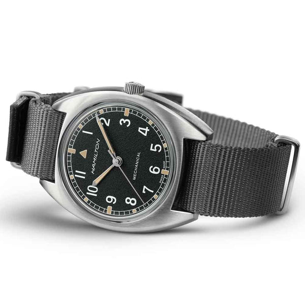 Hamilton Khaki Pilot Pioneer RAF 33mm Green Mechanical Watch