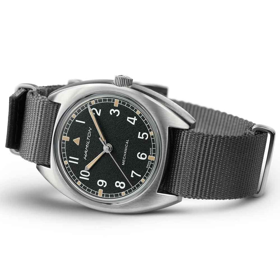 Hamilton Khaki Pilot Pioneer RAF 33mm Green Mechanical Watch