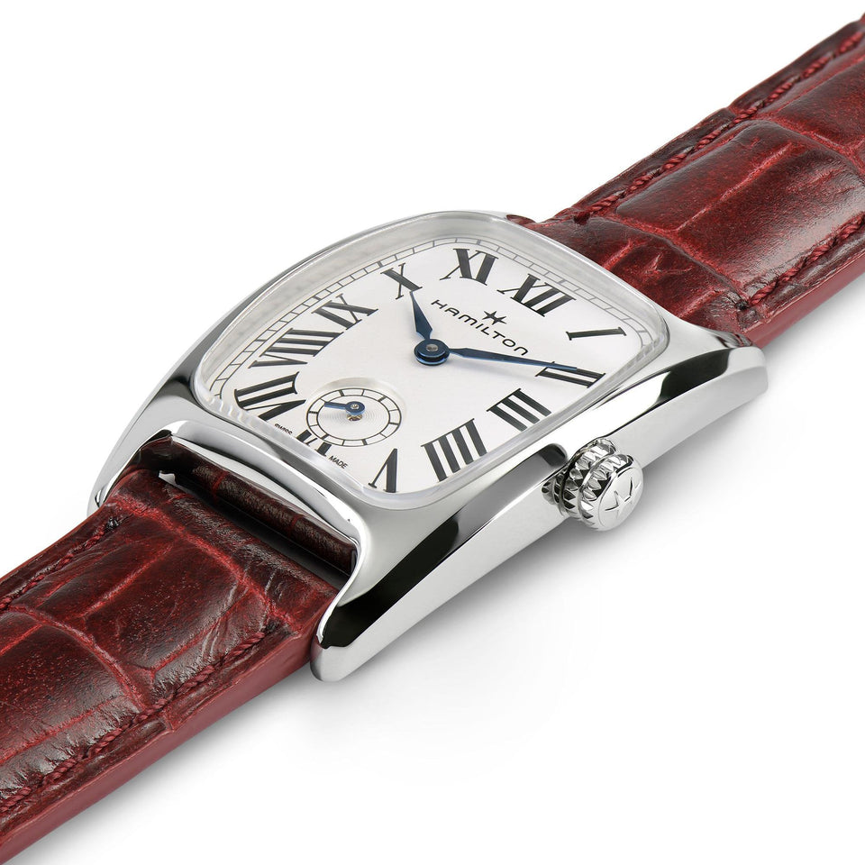 Hamilton Ladies American Classic Boulton Small Second Red Strap Watch