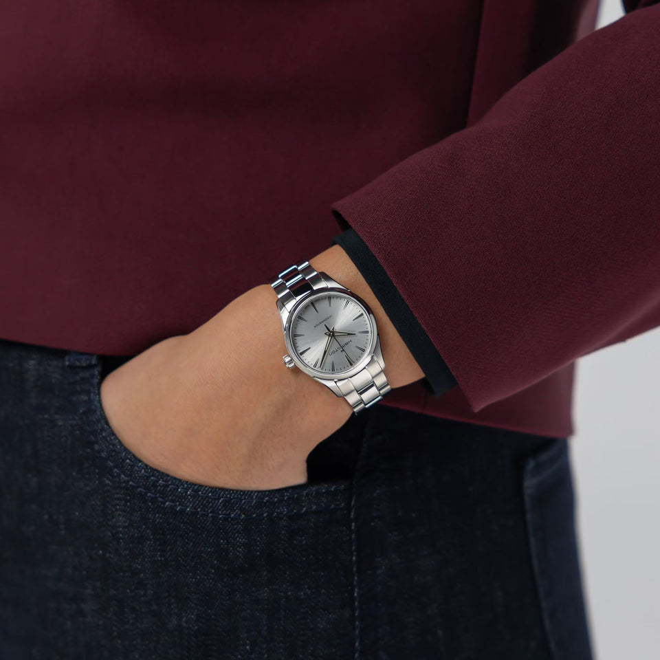 Hamilton Ladies Jazzmaster 32mm Quartz Silver Dial Watch