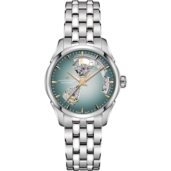 Hamilton Ladies Jazzmaster Open Heart Turquoise Automatic Watch