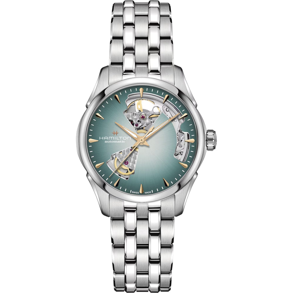 Hamilton Ladies Jazzmaster Open Heart Turquoise Automatic Watch