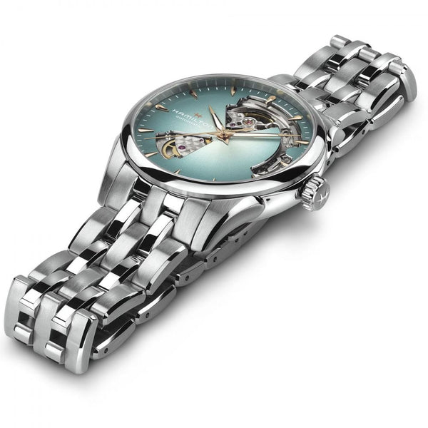 Hamilton Ladies Jazzmaster Open Heart Turquoise Automatic Watch