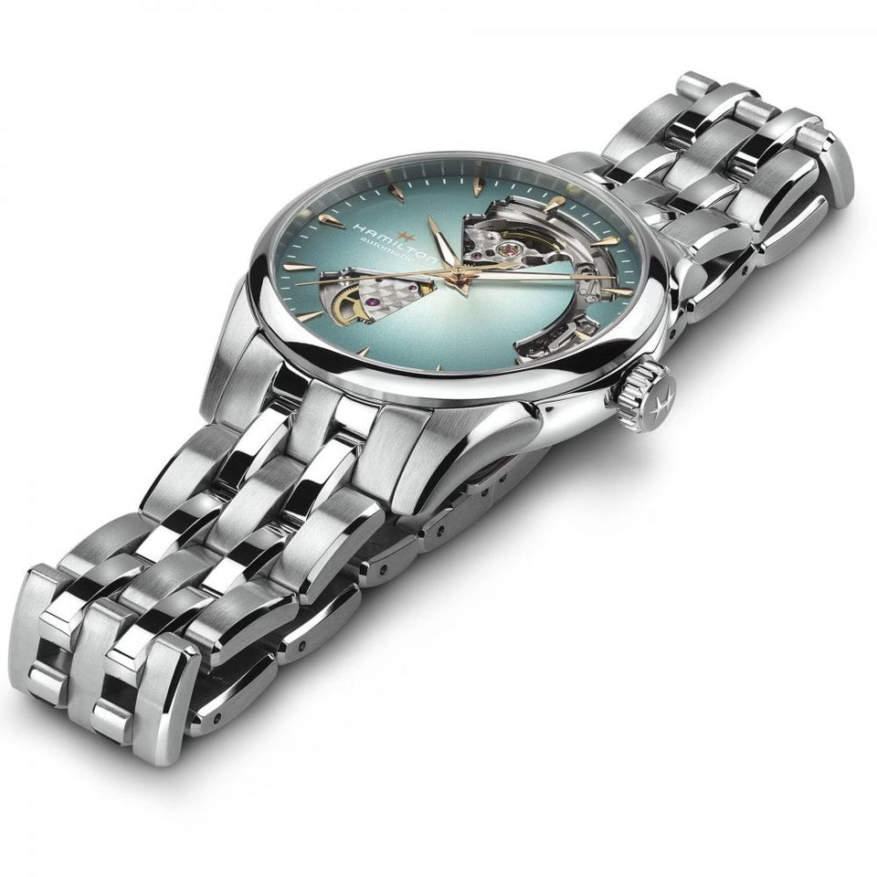 Hamilton Ladies Jazzmaster Open Heart Turquoise Automatic Watch